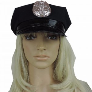 Производители продают черные восьмиугольные кепки, шляпы со значками, полицейские кепки, изготовленные на заказ шляпы для вечеринок на Хэллоуин