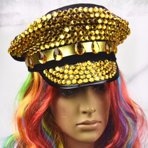 Бразильские карнавальные шляпы ручной работы Желтые акриловые шляпы для вечеринок Lyjenny Festival Hat Lyjenny на заказ оптом
