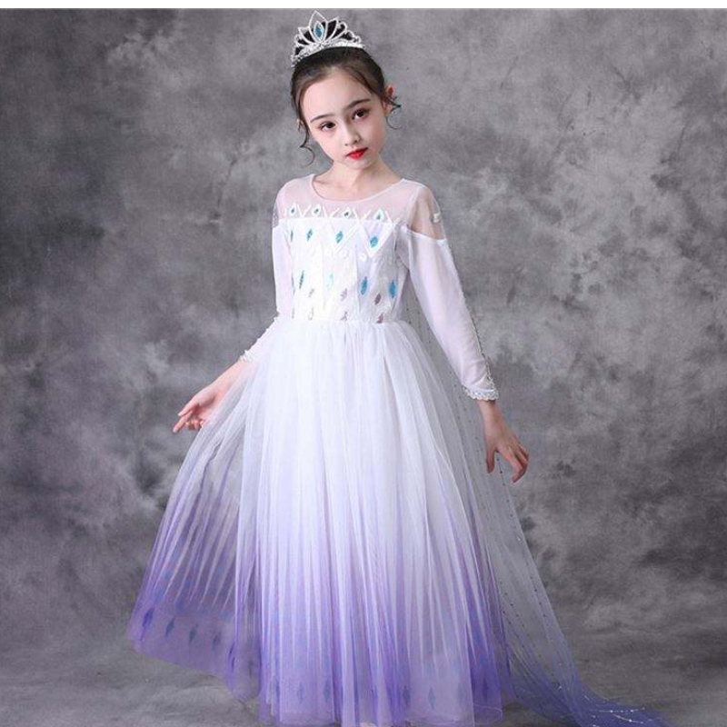 Cos110 Girls Flying Princess Cosplay Elsa платье на хэллоуин