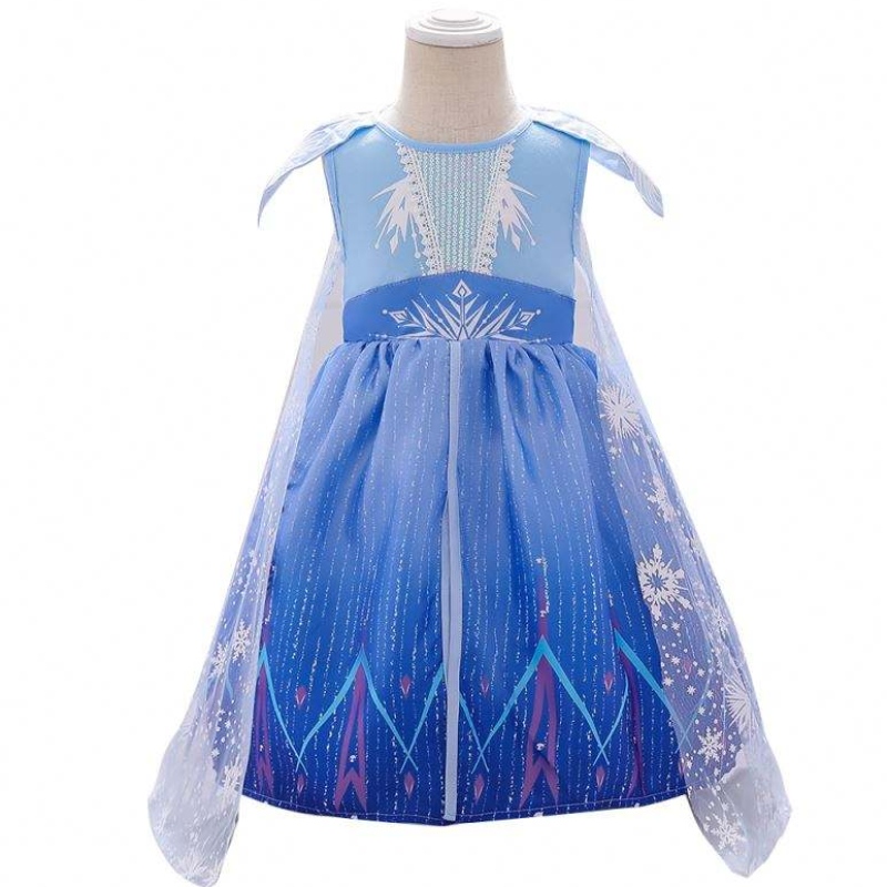 Baige Girls Summer Dress Newborn Baby Elsa 2 Blue Girl Party Платье BX1730
