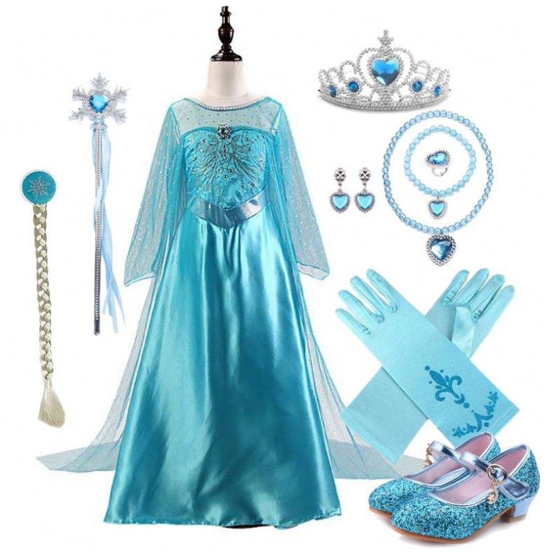 Хэллоуин косплей вечеринка нарядить 2-11-й маленькая девочка Дети Костюмы принцессы с аксессуарами DGHC-001