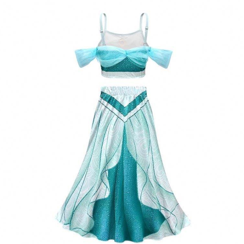 Novedadess 2022 Halloween Cosplay Arabian Princess Aladdin и Jasmine Costume с украшениями HCAL-005