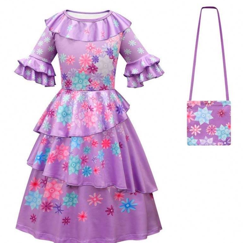 2022 Princess Encanto Mirabel Costume Dress Party Encantoisabela Мадригал костюм HCIS-006