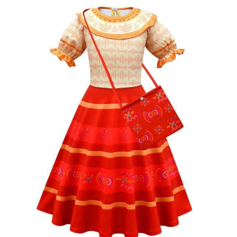 2022 Princess Encanto Mirabel Costume Dress Party Encantoisabela Мадригал костюм HCIS-006