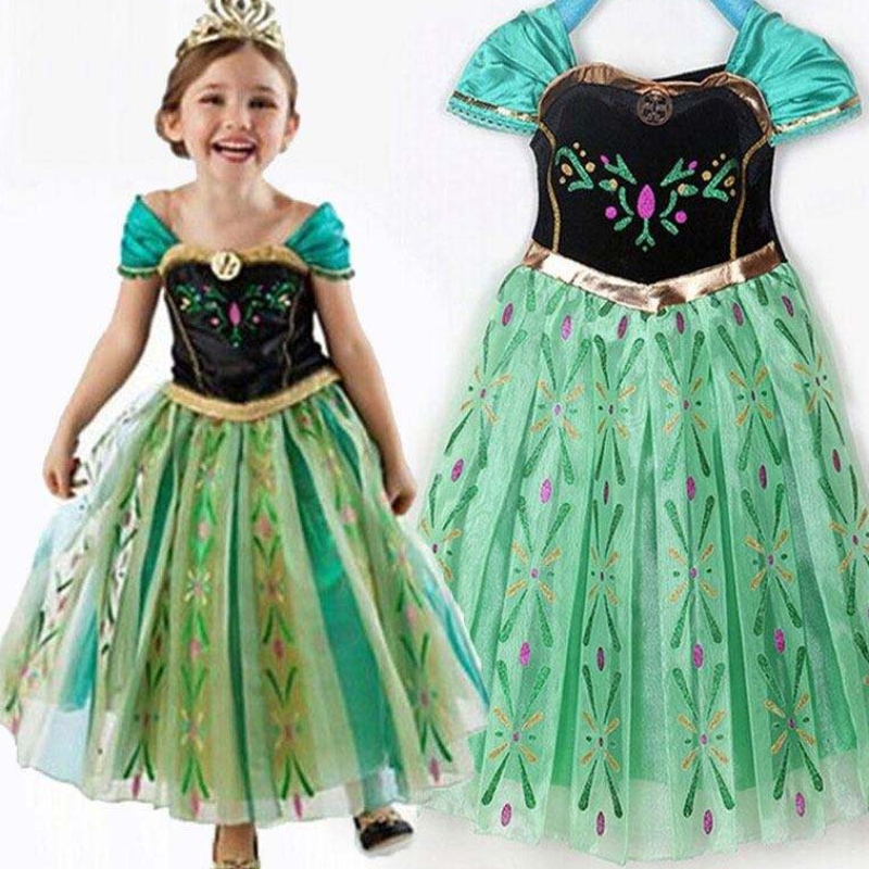 Элегантная сексуальная девушка узкое мини -платье Dissy Mini Frock Принцесса Анна Эльза.