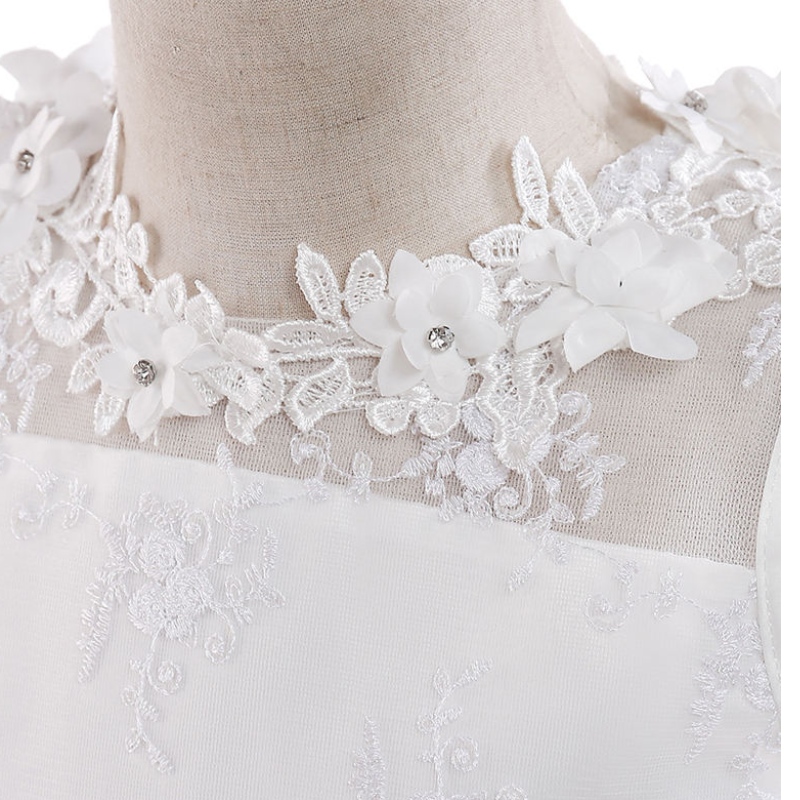 2022 Girl Party Dress Элегантное белое подружка невесты Принцесса детские платья для девочек одежда детская свадебное платье 10 12 лет