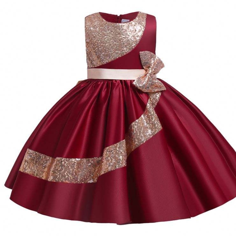 Baige 10 лет Amazon Sequin Sequiend ~ Girl Party Dress Girls Wedding Party Ball Hown L5283