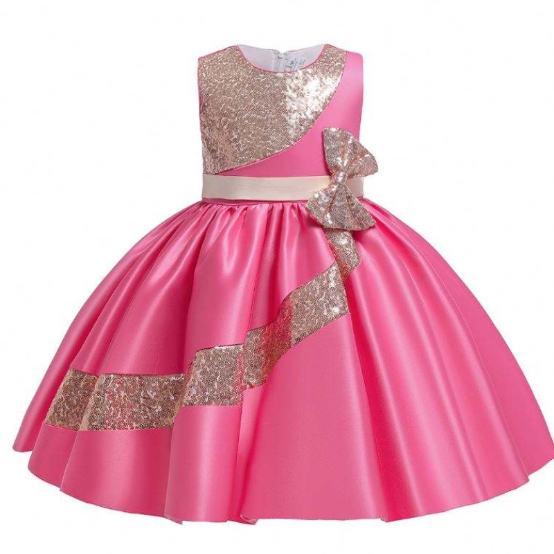 Baige 10 лет Amazon Sequin Sequiend ~ Girl Party Dress Girls Wedding Party Ball Hown L5283