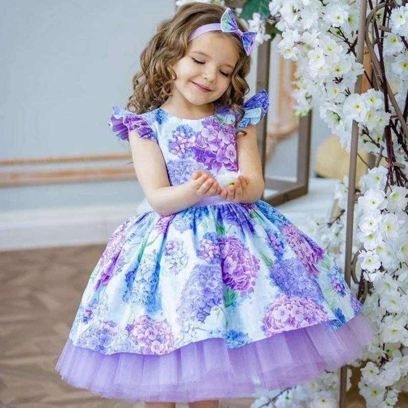 Baige Last Floral Print Girls ~ одежда детей в течение 3 лет.