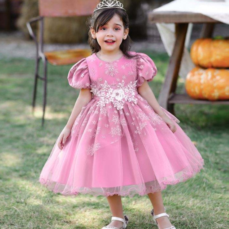 Baige Baby Girl Frocks Design с коротким рукавом танце