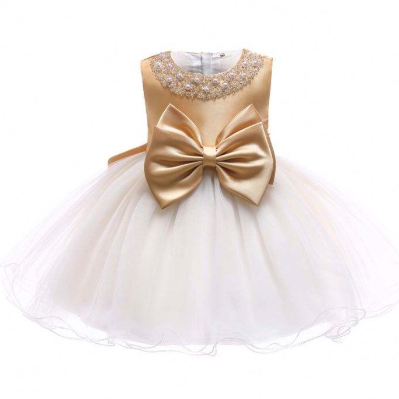 Оптовое свадебное мероприятие Frock Cremony Girll Party Платье детские новорожденные.