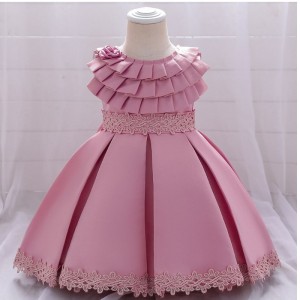 Baige Hot Sale Summer Winter Flower Girls Drancess Dress Disply Dislode одежда для свадебного платья Elsa Anna для девочек L1976XZ