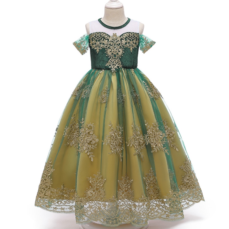 Принцесса танцевальная вечеринка зеленое платье Анны \\\\ летнее свадьба милое платье для девушки
