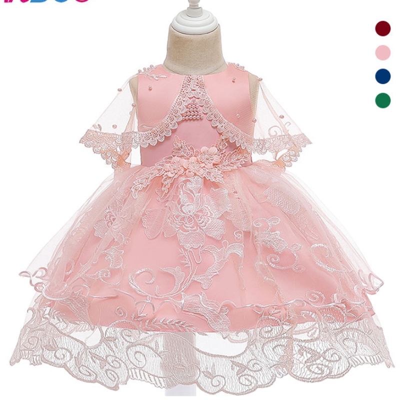 Ansoo Child Randeveless Pink Party Kids Girl Платье хлопка элегантное платье принцессы для девочки 2-10 лет свадебные платья для девушки