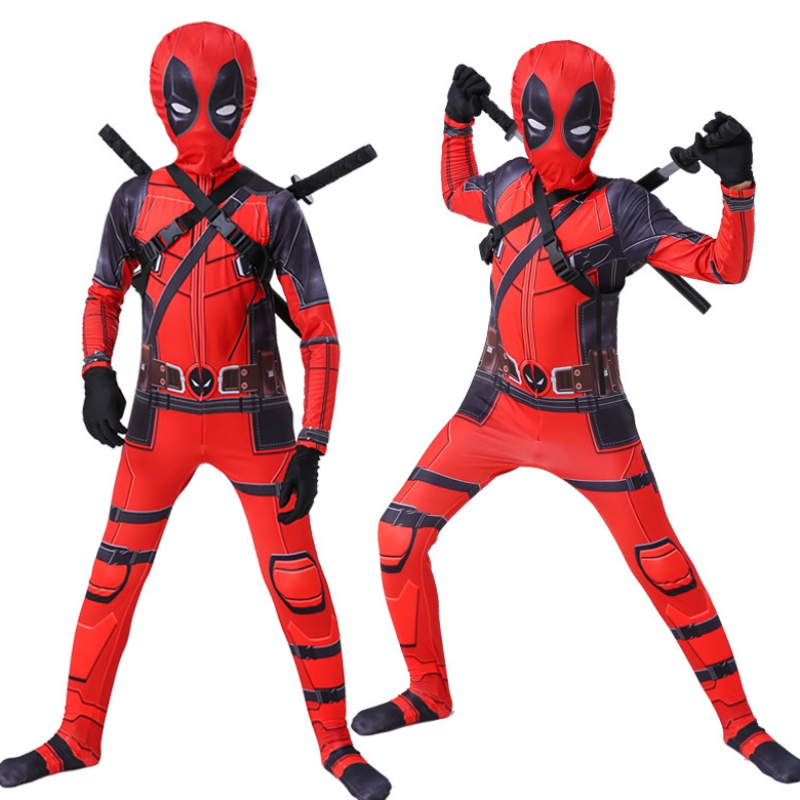 Unisex Superhero Bodysuit Halloween Cosplay Costumes Kids 3D Style