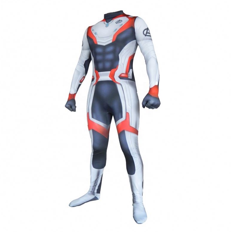 Ecoparty New Style Avenger 4 Endgame Quantum Realm Cool Superhero Cosplay Zentai Bodysuit Компания для мужчин взрослые костюмы