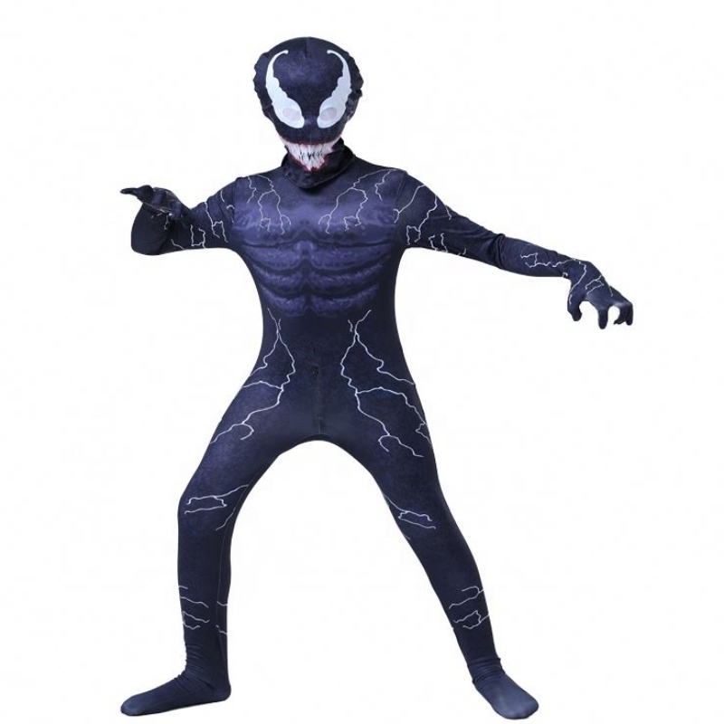 Новейший Питер Эдди Fancy Muscle Bodysuit Boys Superhero Superhoce Spiderman Человек Хэллоуин Venom Cosplay Costumes