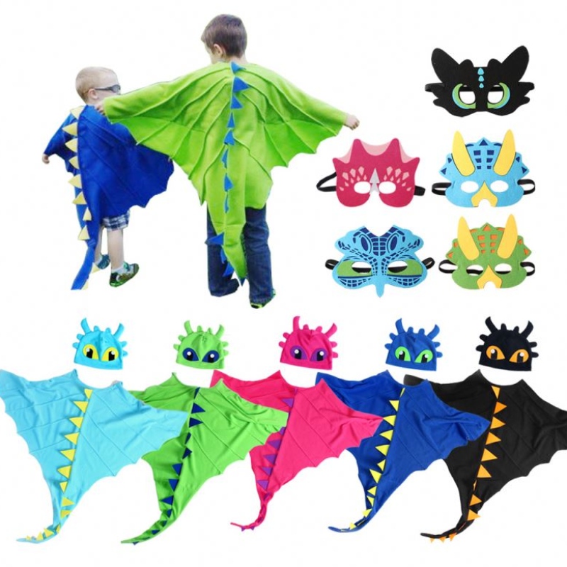 Костюм Дракона с шляпой беззубых костюмов костюма Dragon Anime Cosplay Costume