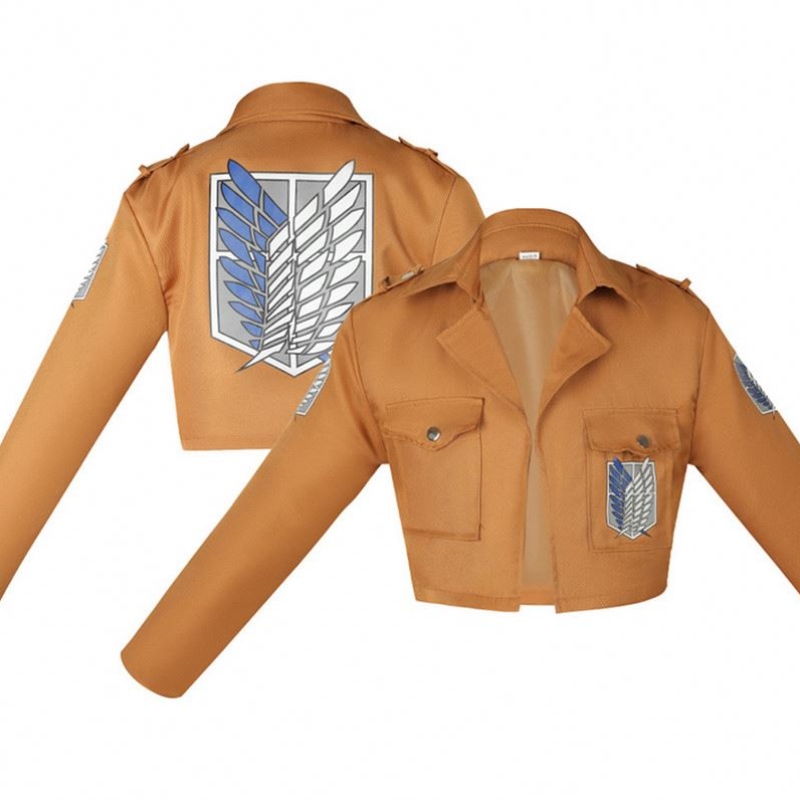 Атака на Titan Cosplay Shingekino Kyojin Jacket Recon Corps Кожаная юбка для крючковых ремней подвески Ackerman Costume Hot Anime